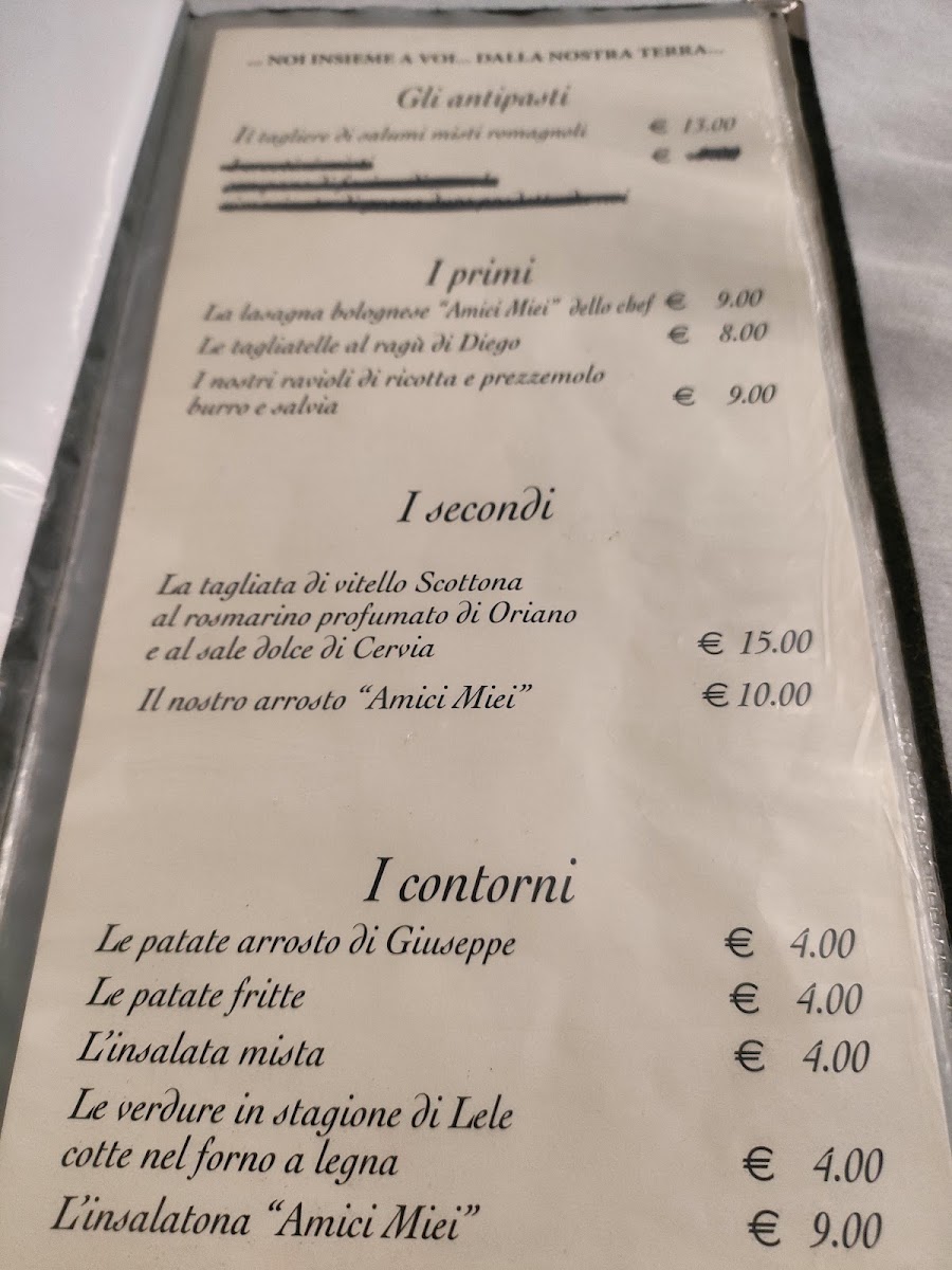 Amici Miei - Ristorante Menu - Image 6